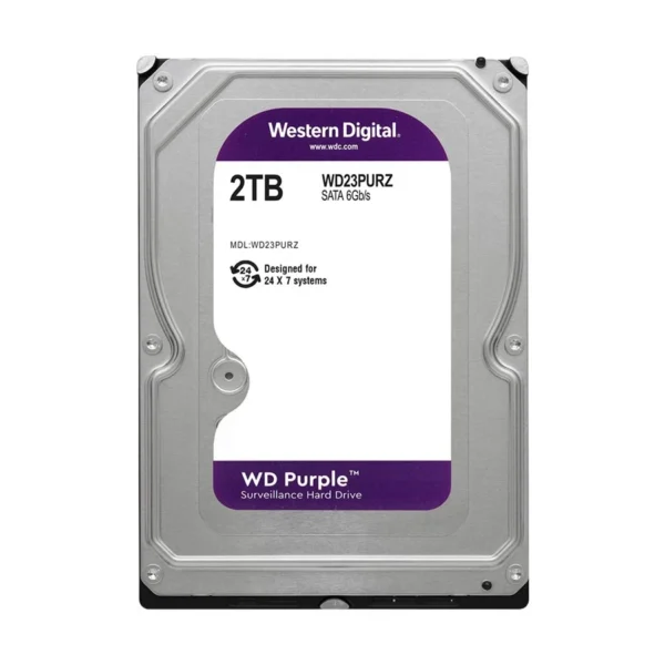 Western Digital Purple 2TB 3.5 Inch SATA 5400RPM Surveillance Internal - Image 3
